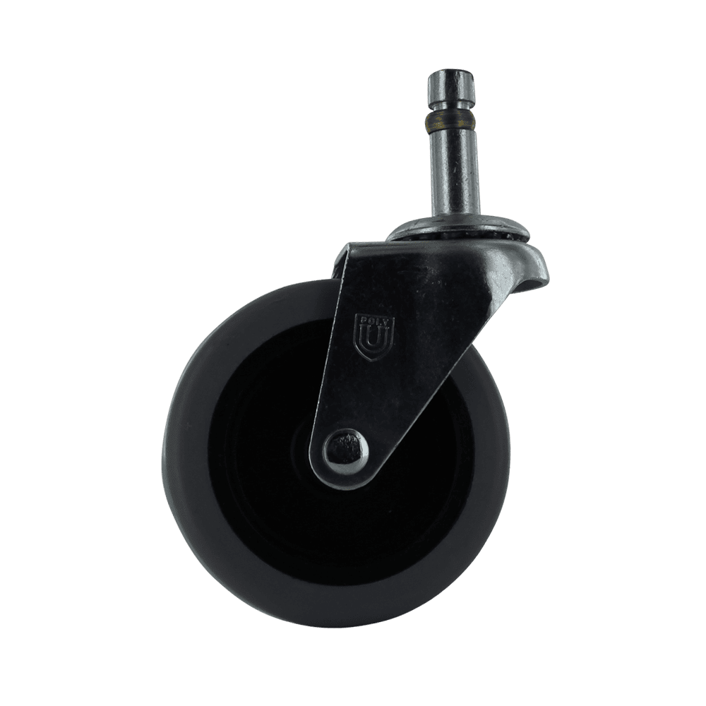 Industrial caster wheel for heavy equipment and machinery.