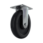 Quality P&H Casters wheel with durable rubber and metal frame.
