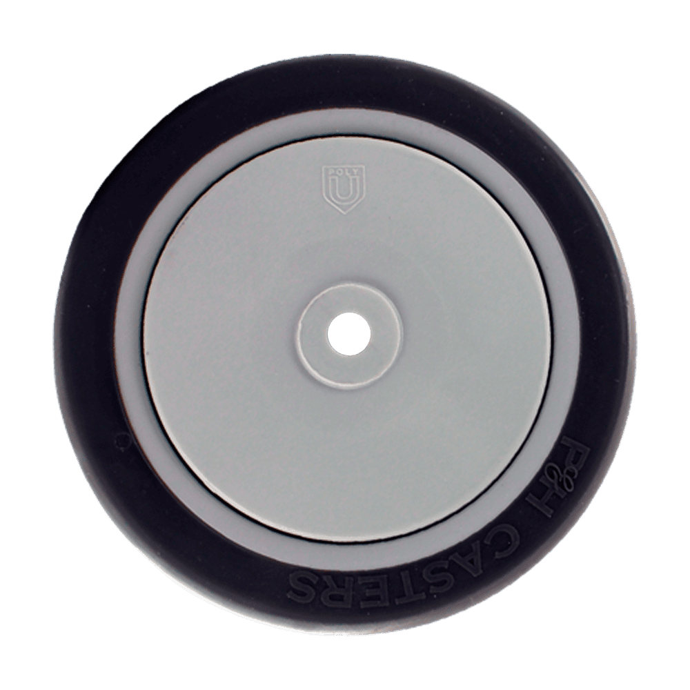 Quality caster wheel for furniture and equipment.