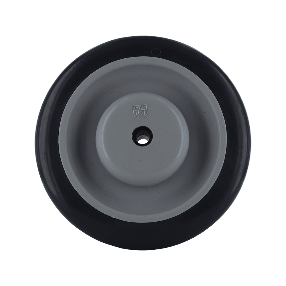 Wheel for industrial casters and furniture.