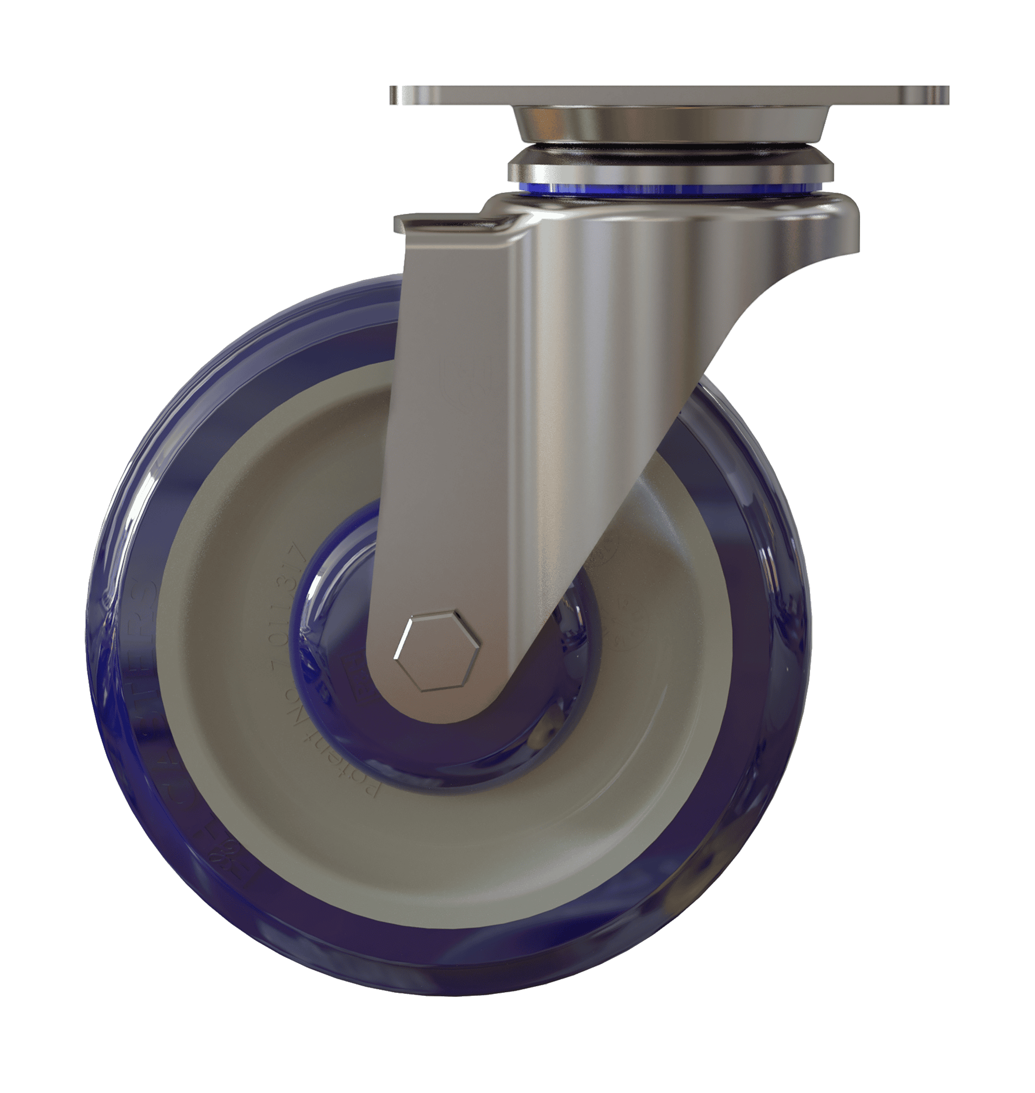 Durable caster wheel with high load capacity, ideal for industrial applications.