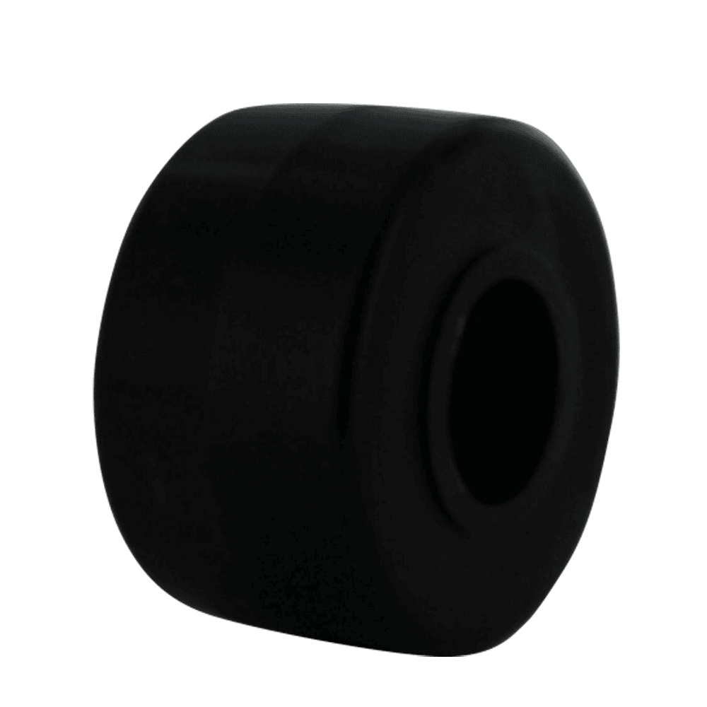 Quality black caster wheel for industrial applications.