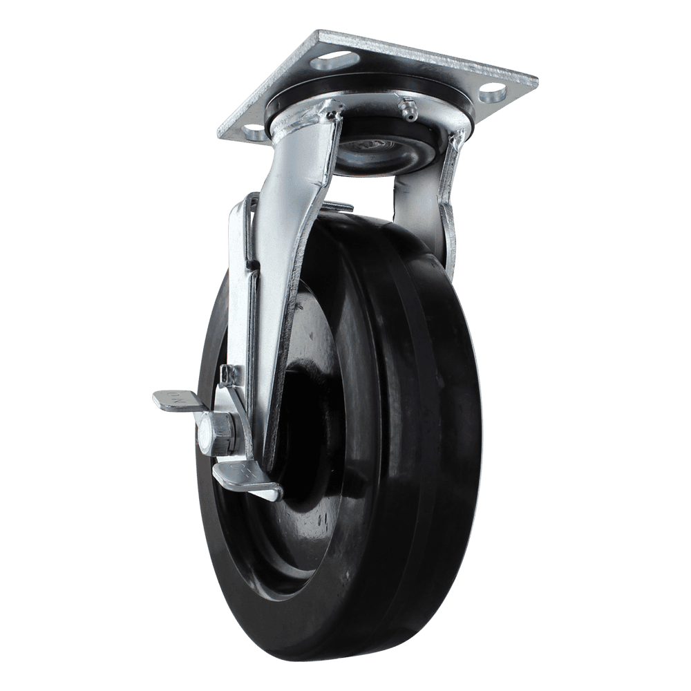 Duty caster wheel for industrial applications.
