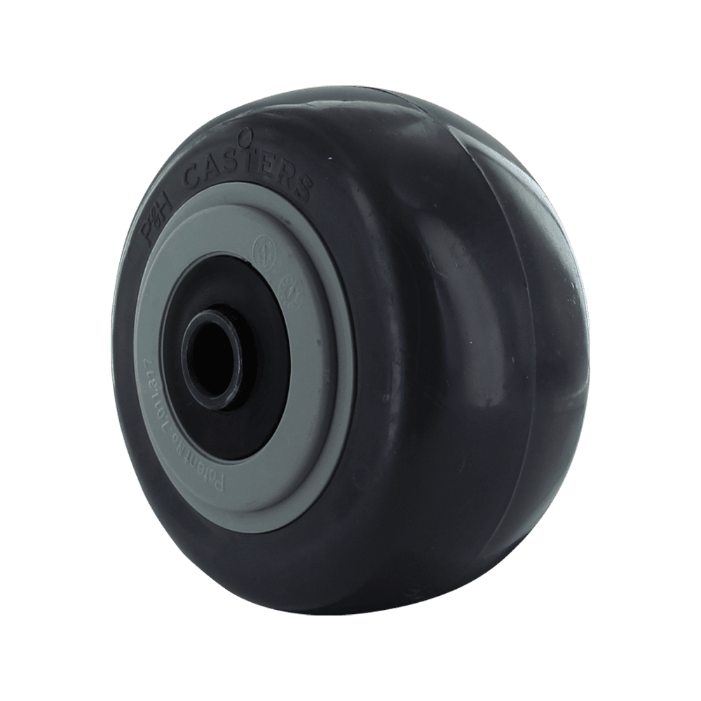 Heavy-duty caster wheel for industrial applications.
