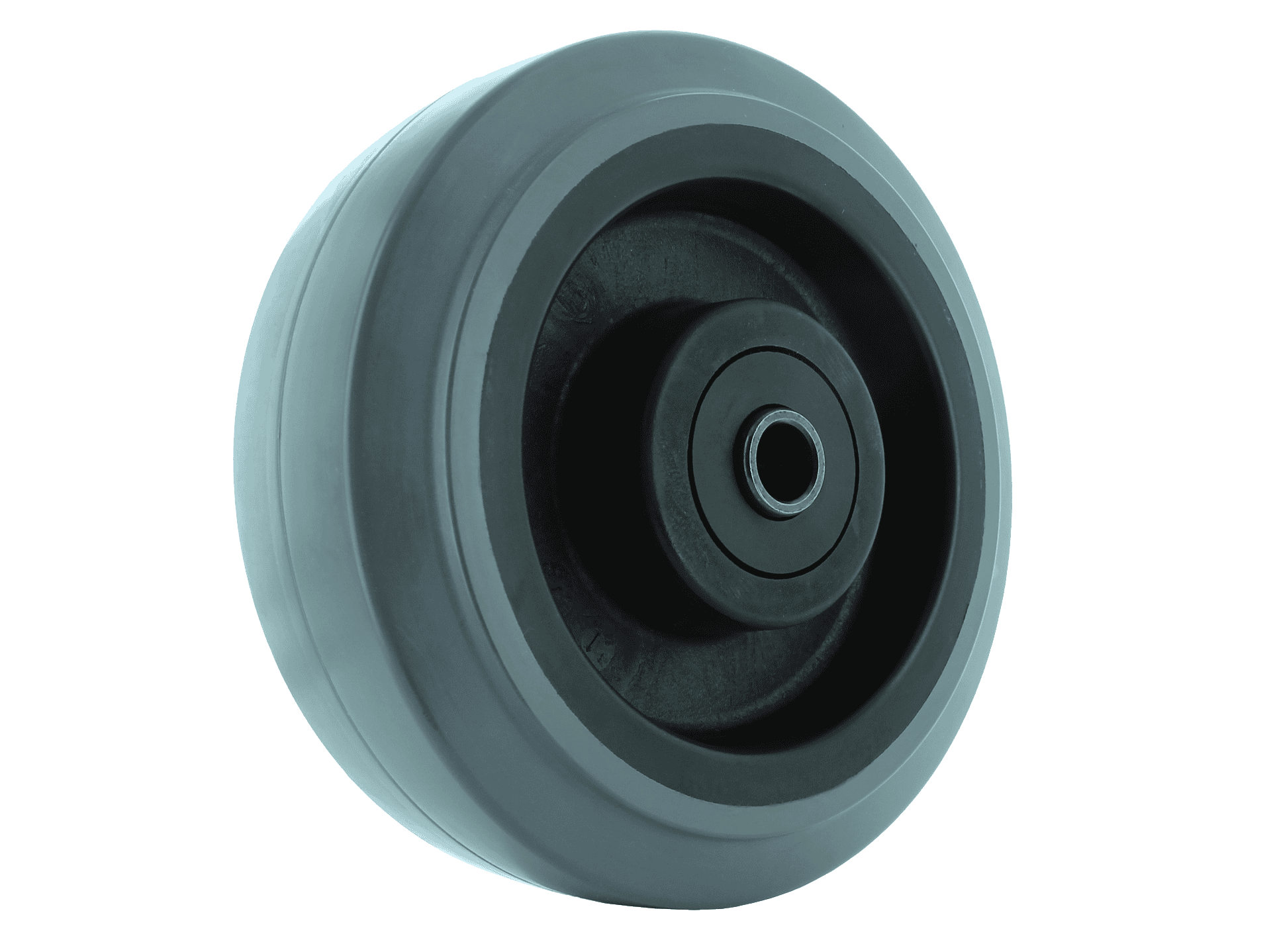 Wheel for industrial caster applications, durable and smooth-rolling.