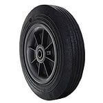 Heavy-duty black caster wheel for industrial carts and equipment.