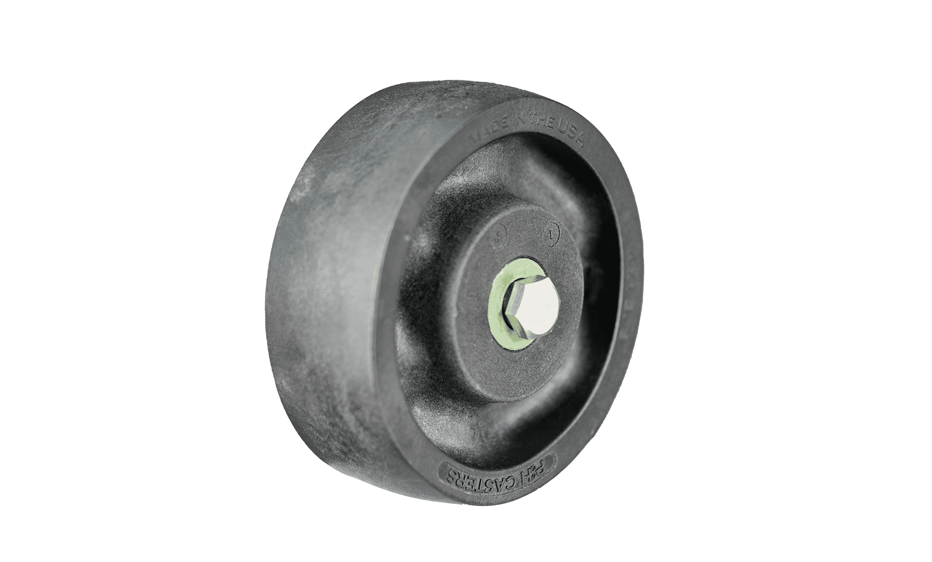 Heavy-duty caster wheel for industrial applications, model WH2040BL3C.