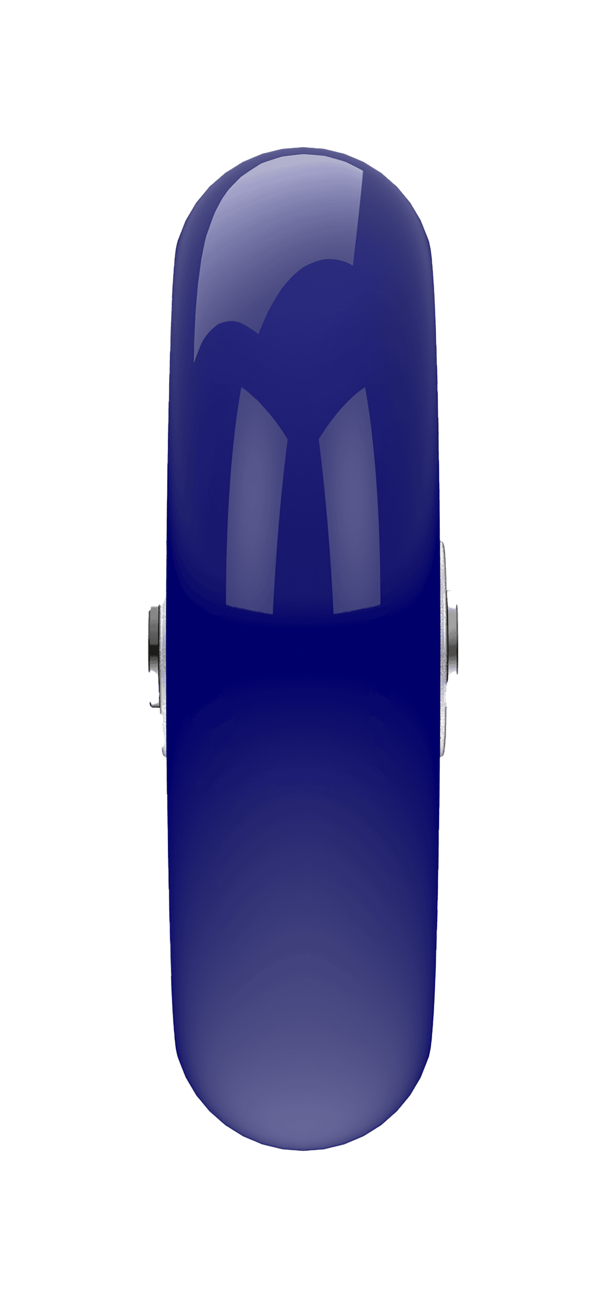 Blue caster wheel for industrial equipment and furniture.