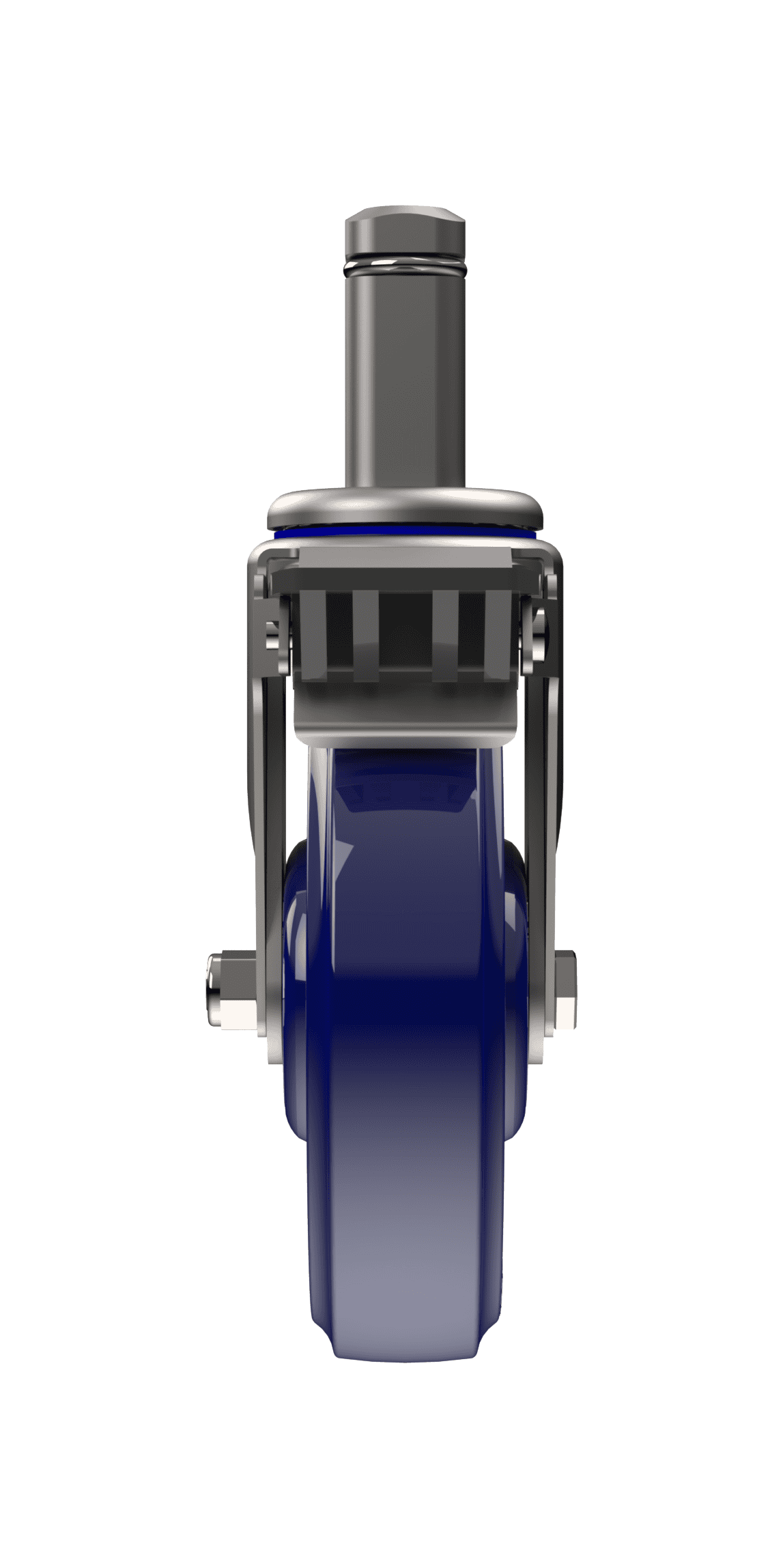 Heavy-duty caster wheel for industrial applications.