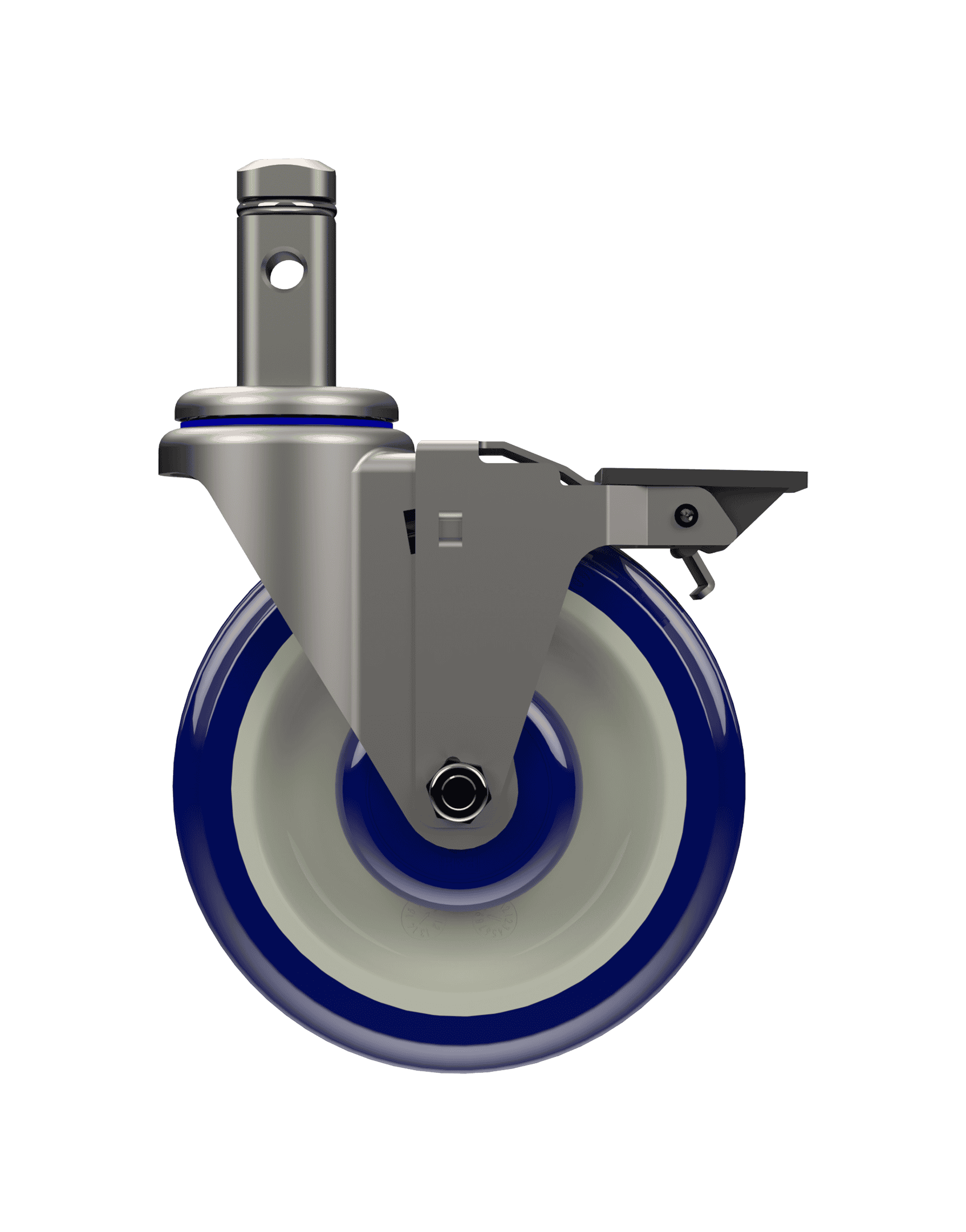 Industrial caster wheel with durable construction and smooth rolling performance.