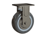 Duty caster wheel for industrial equipment and furniture.