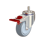 Quality caster wheel with brake, ideal for industrial carts and machinery. Durable and reliable for.