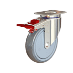 Heavy-duty caster wheel for industrial applications.