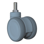 Casters for industrial equipment and furniture.