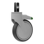 Heavy-duty industrial caster wheel for machinery and equipment.