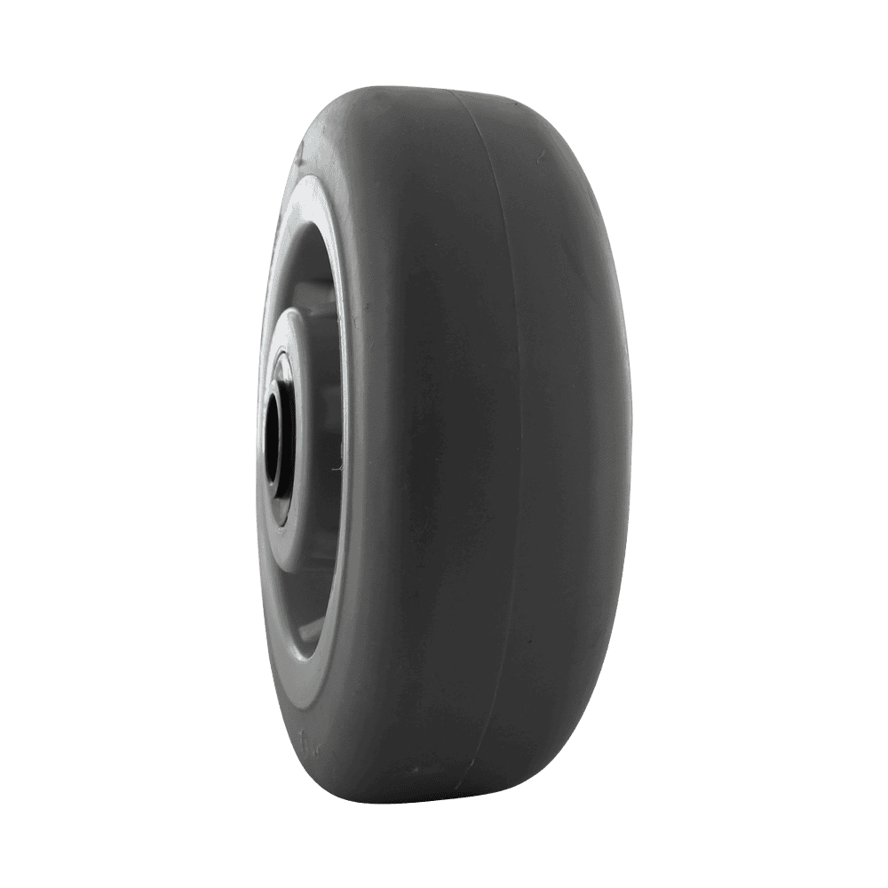 Heavy duty caster wheel for industrial equipment and furniture.