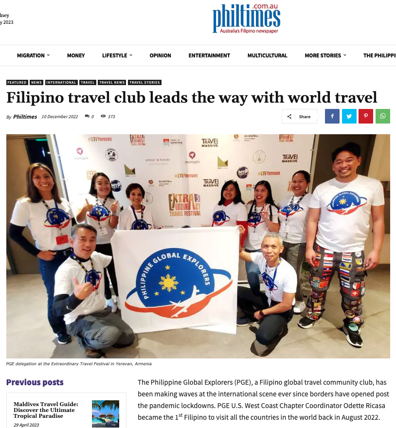 PhilTimes Australia feature December 2022