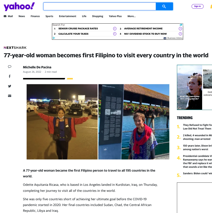 Yahoo News Feature August 2022