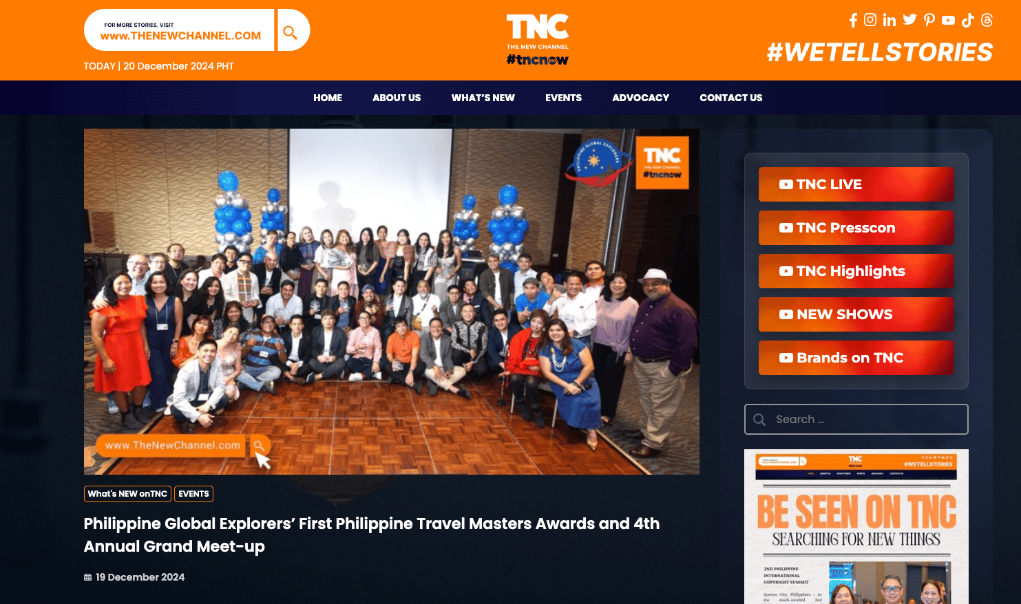 The TNC PGE AGM Feature