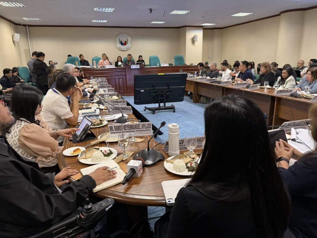 During the Senate Hearing in Manila Philippines