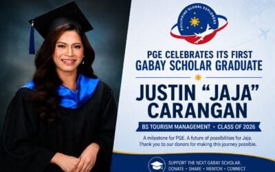 PGE Celebrates First Gabay Scholar Graduate, Jaja Carangan