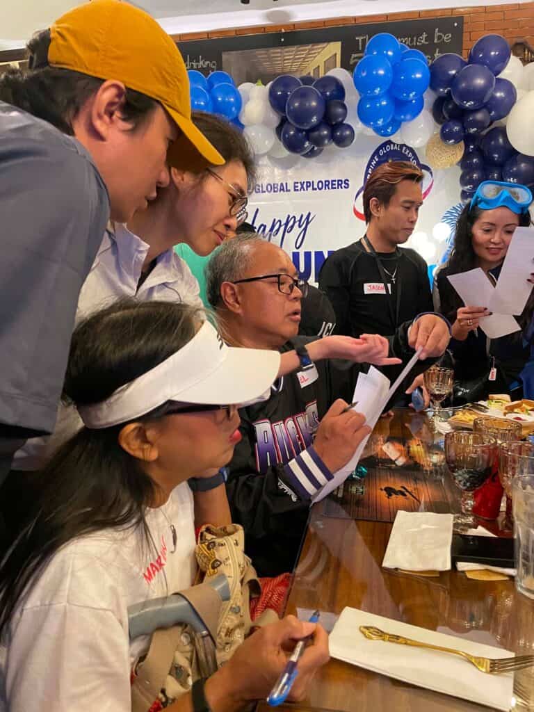 PGE Members enjoying the quiz during the event