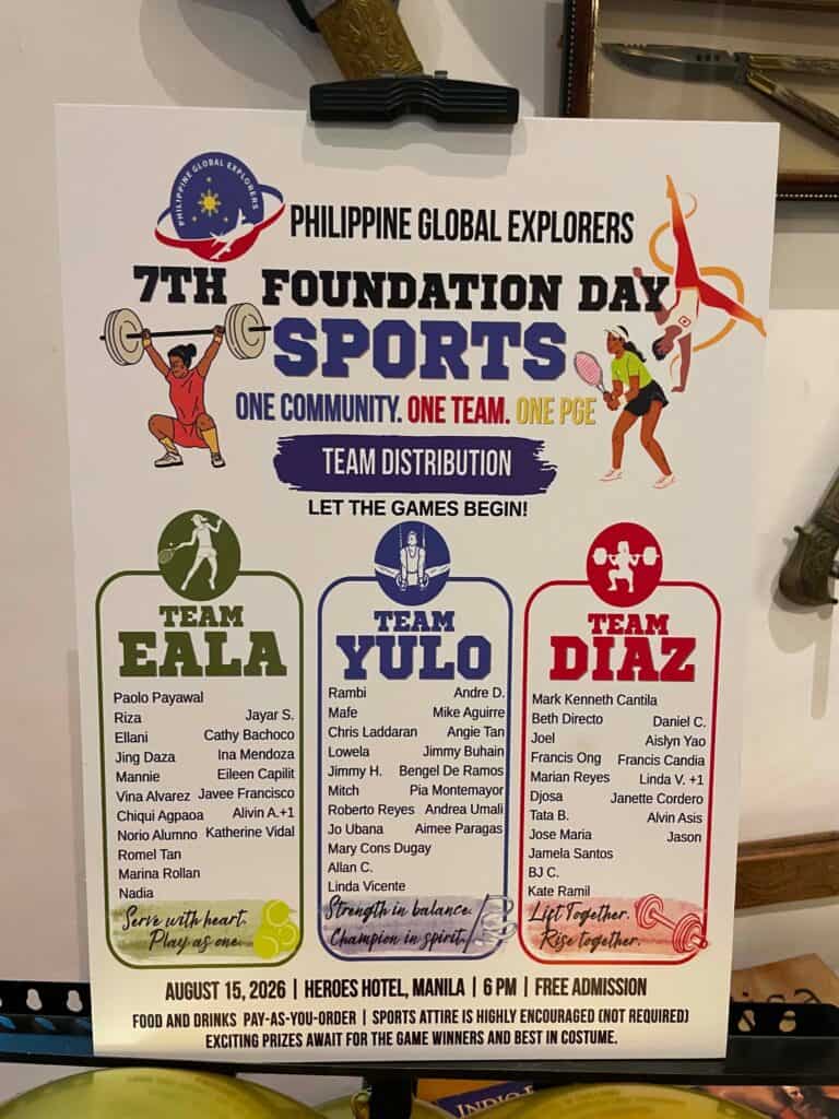 Team Distribution Banner PGE 7th Foundation Day event