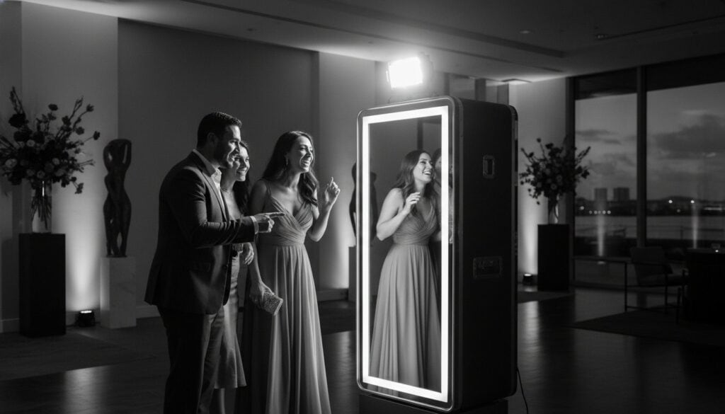 Mirror Booth Rental Naples: Elevating Luxury Events with Interactive Artistry
