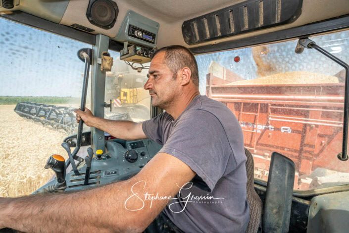 Reportage photo agricole sur la moisson dans la Beauce l’été