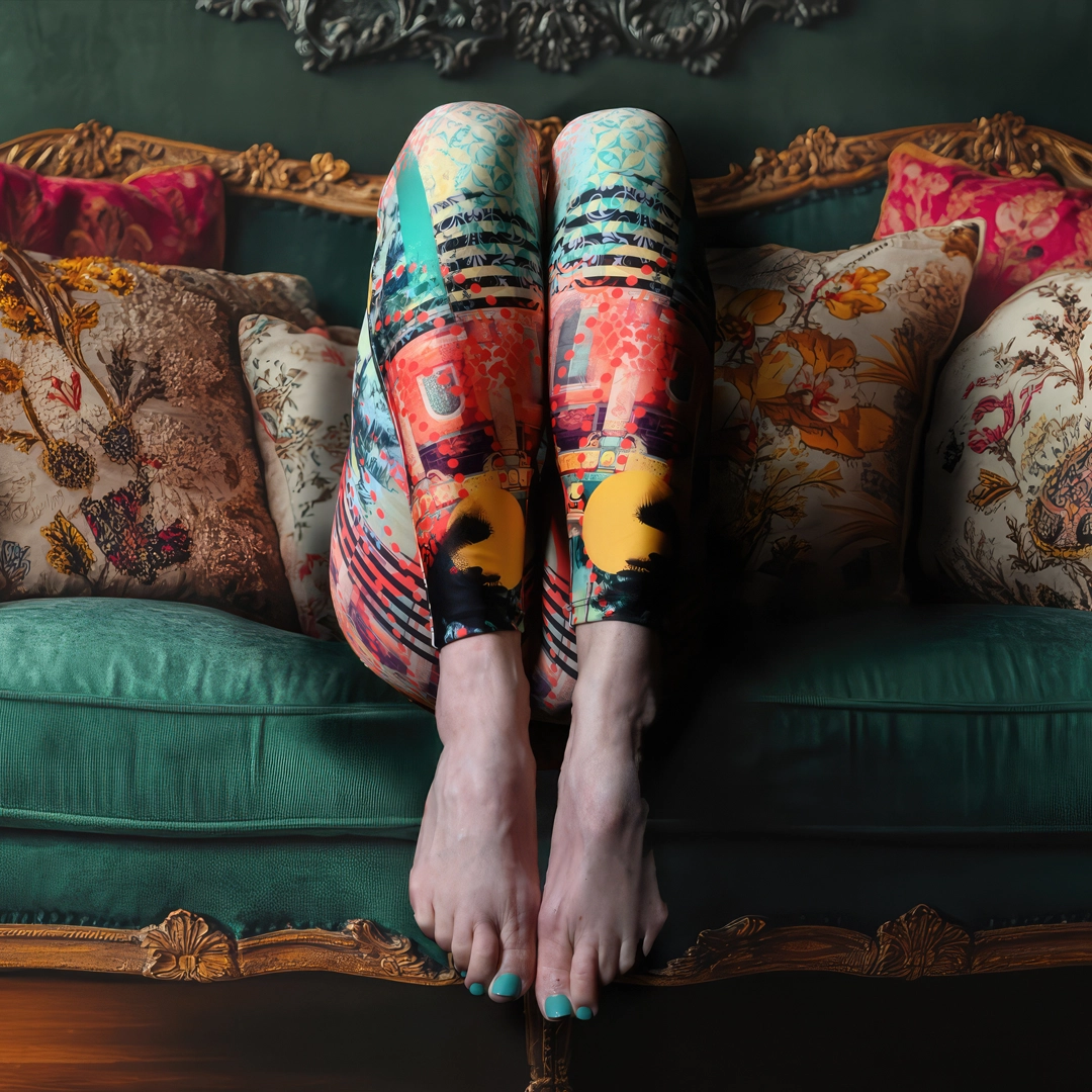 Nero Legging worn by model