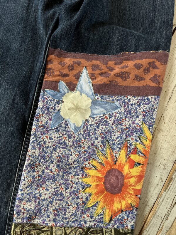 Jeansy Carhartt WIP Custom Flowers 00s - obrazek 10