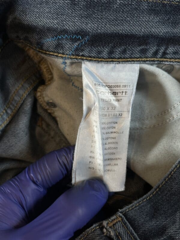 Jeansy Carhartt WIP Custom Flowers 00s - obrazek 11