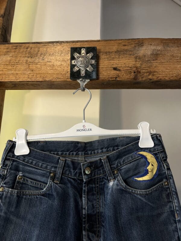 Jeansy Carhartt WIP Custom Flowers 00s - obrazek 3