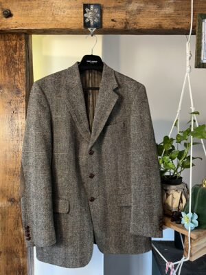 Marynarka Harris Tweed x Mario Barutti Wełniana 90s