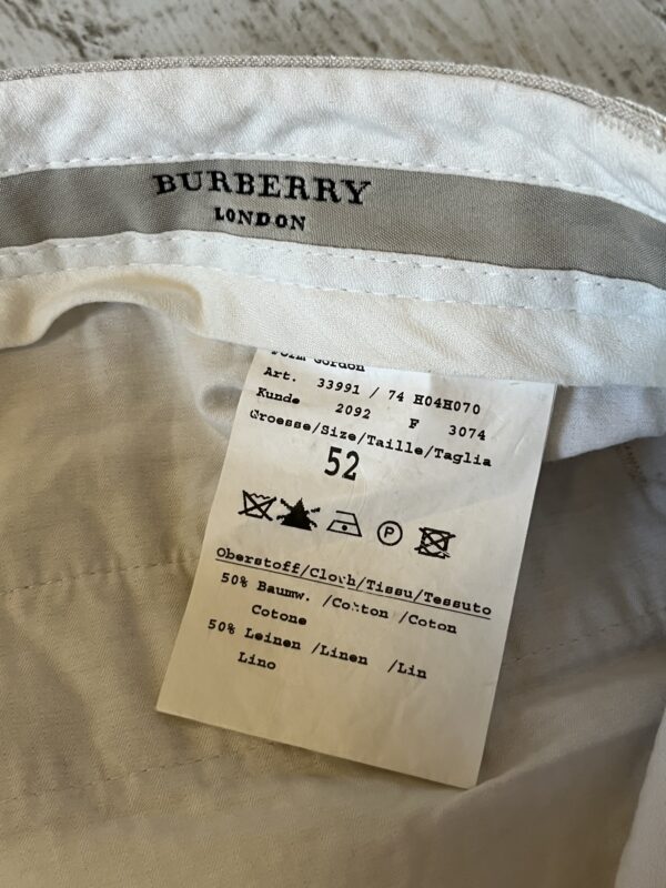 Spodnie Lniane Burberry London 00s - obrazek 6