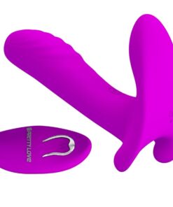 PRETTY LOVE – MASAJEADOR & VIBRADOR 12 VIBRACIONES CONTROL REMOTO MORADO - intimamenities.com