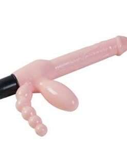 BAILE - ARNÉS SIN CUERDA TPR CON VIBRACIÓN Y ESTIMULACION ANAL 25.4 CM