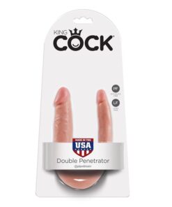 KING COCK - DILDO DOBLE PENETRACIÓN 12.7 CM NATURAL