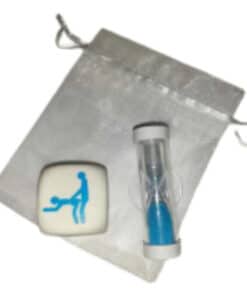DIABLO PICANTE - DADO KAMASUTRA DE POSTURAS PARA CHICOS CON RELOJ DE ARENA