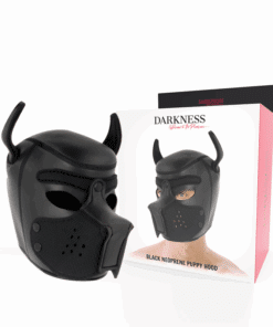 DARKNESS - MÁSCARA PERRO DE NEOPRENO CON HOCICO EXTRAÍBLE L