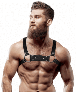 FETISH SUBMISSIVE ATTITUDE - ARNÉS BULLDOG ECOPIEL PECHO HOMBRE TALLA M/L