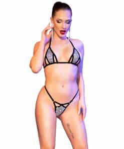 CHILIROSE - CR 4659 BIKINI PLATEADO S/M