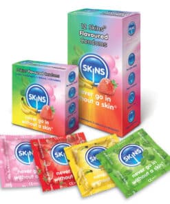 SKINS - PRESERVATIVO SABORES VARIOS 12 UDS