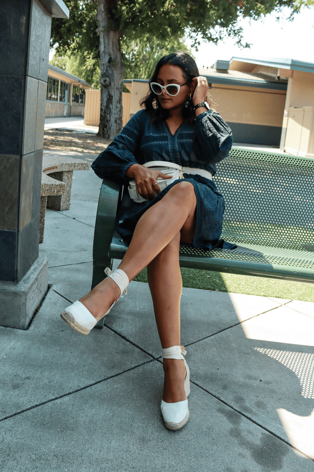 How to Wear Close Toe Espadrille Wedges with Daily Outfits