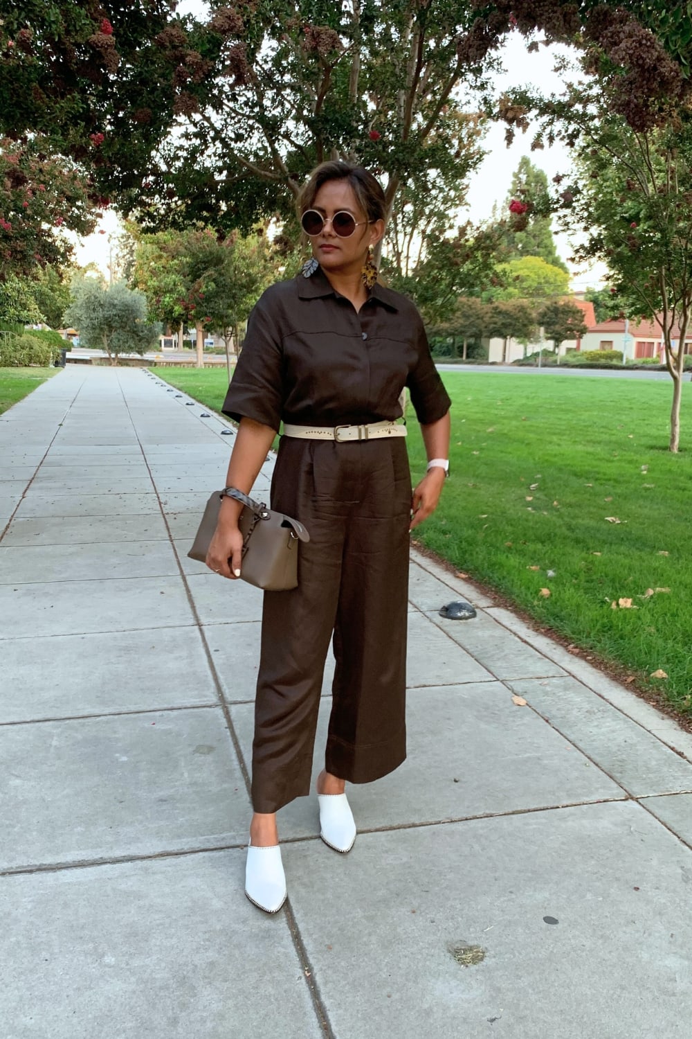 Wear belt with safari jumpsuit