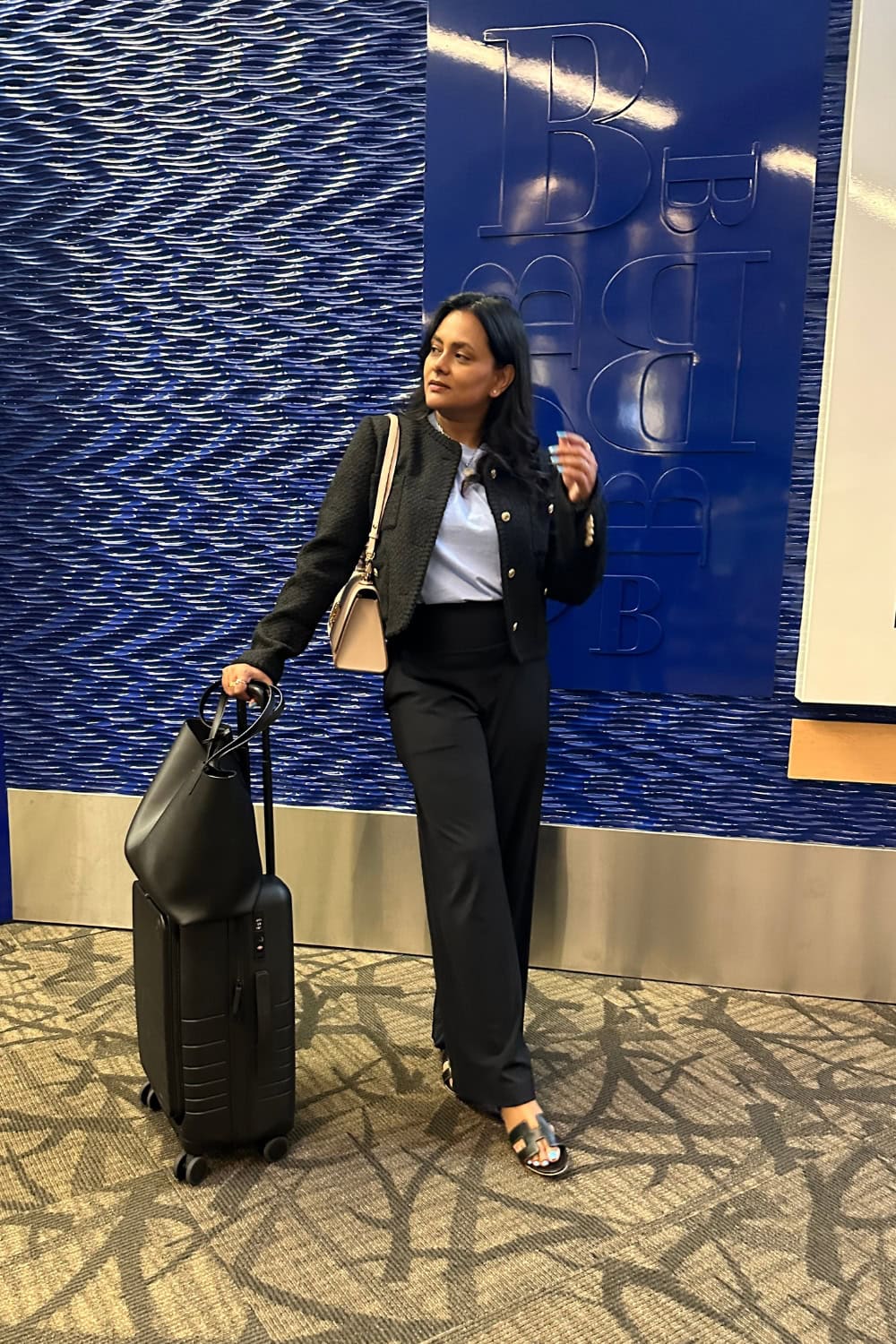 Carry On suitcase with laptop compartment