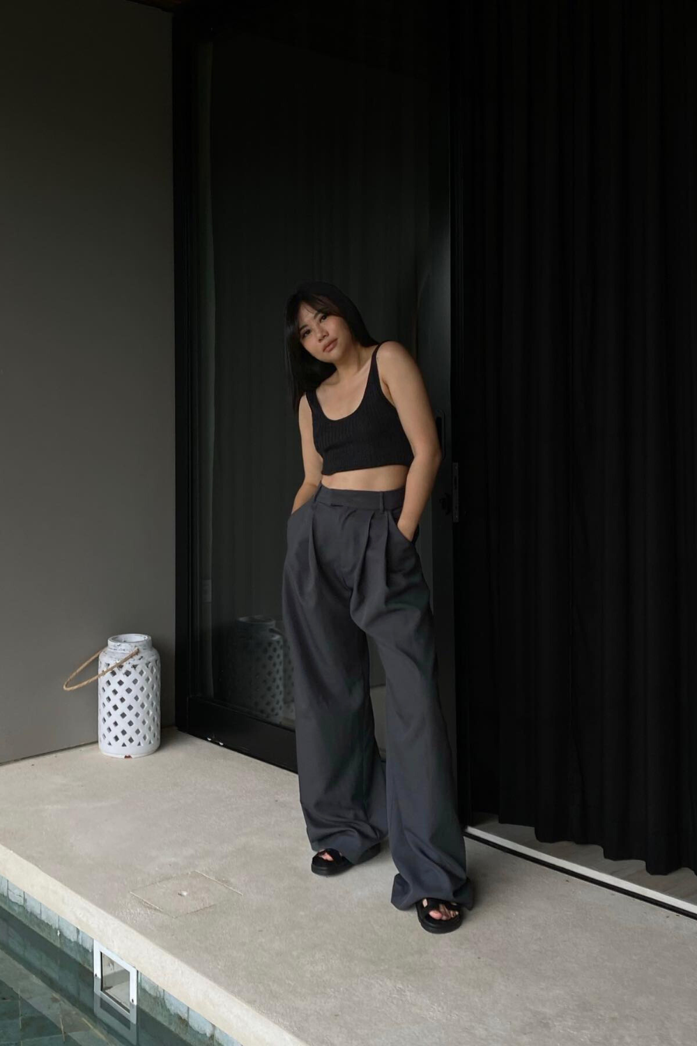 Dress down with chunky slides