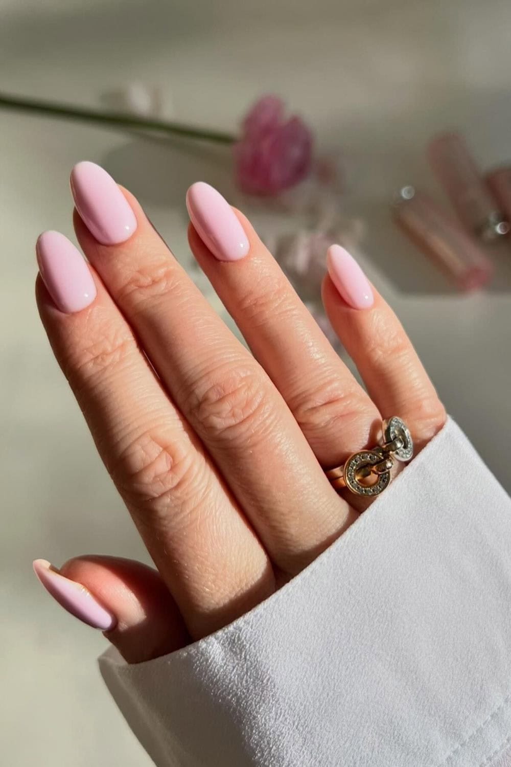 Professional Nail Idea Plain Pink