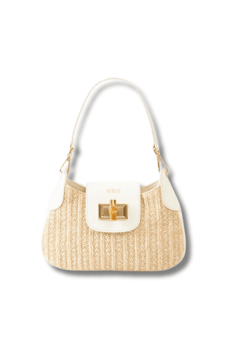 Bamboo Raffia Shoulder Bag