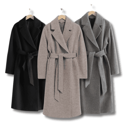 Stories Voluminous Belted Wool Coat